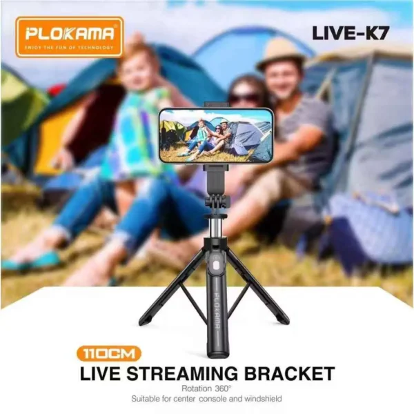 Plokama K7 3-in-1 tripod for content creation.