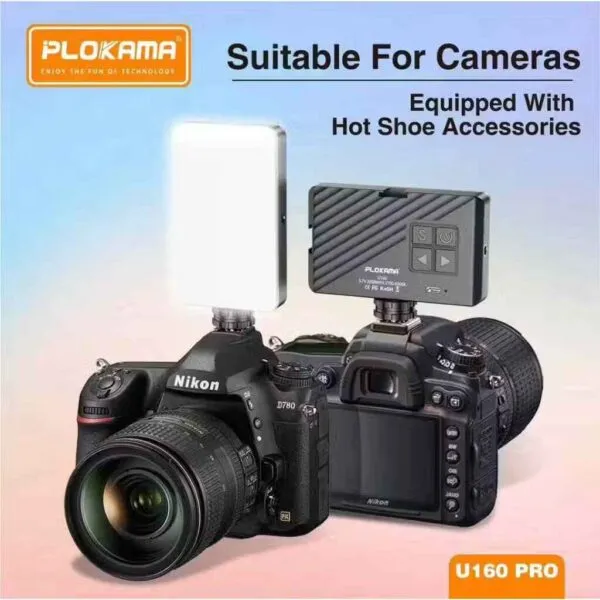 Adjustable Plokama U160 Pro video light for content creators.