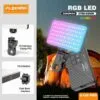 Mini RGB LED light for professional photography.