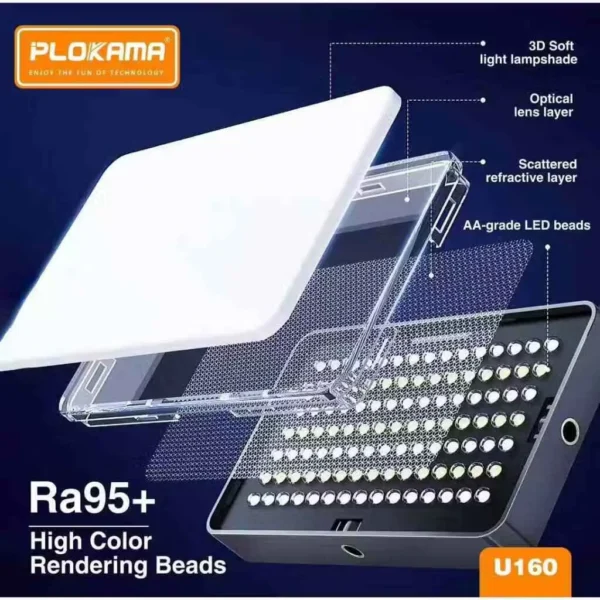 Plokama U160 portable lighting lamp for creatives.