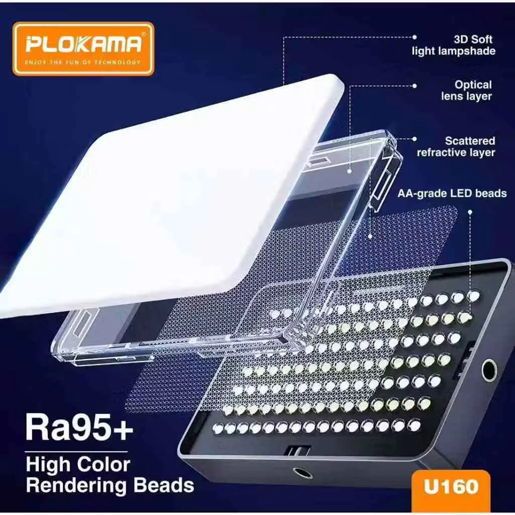 Plokama U160 portable lighting lamp for creatives.