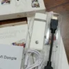 Portable HDMI adapter for travel.