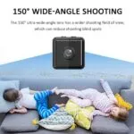 Wireless HD 2MP mini security camera with app control.