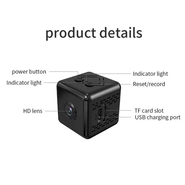 X9 1080P HD WiFi Magnetic Mini Camera with FtyCamPro App.