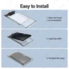 USB 3.0 Transparent SSD Case – Durable and Lightweight Design