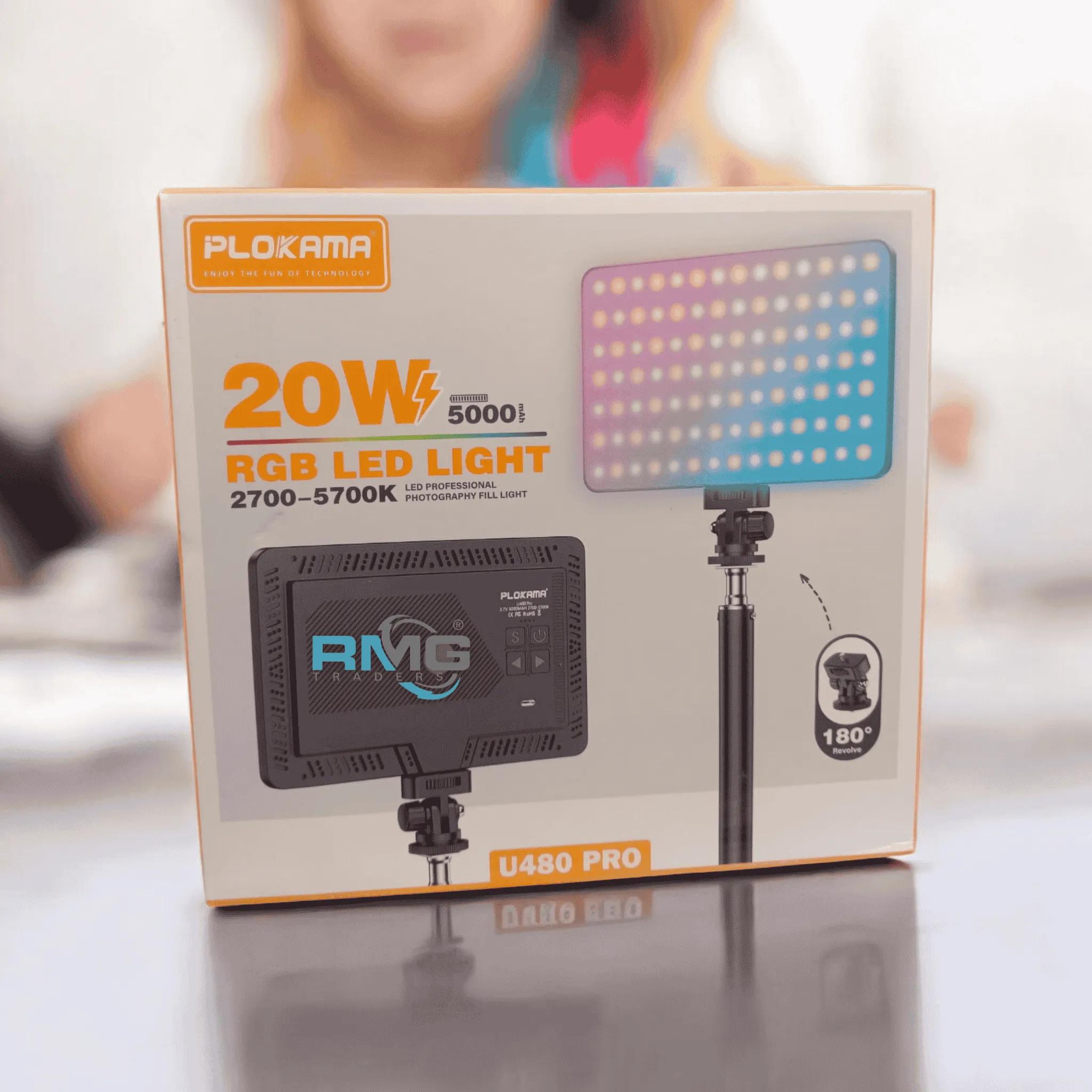 PLOKAMA U480 Pro RGB LED Studio Lamp for Content Creators