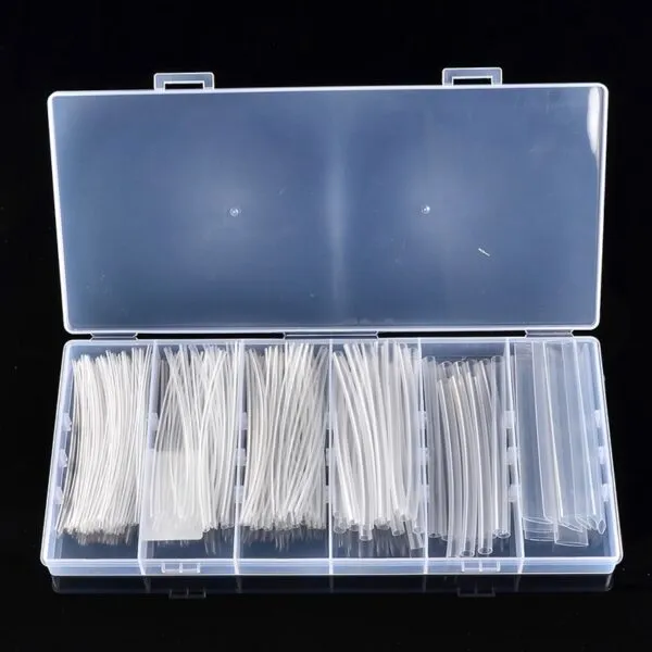 Transparent heat shrink tube pack of 1200 pieces