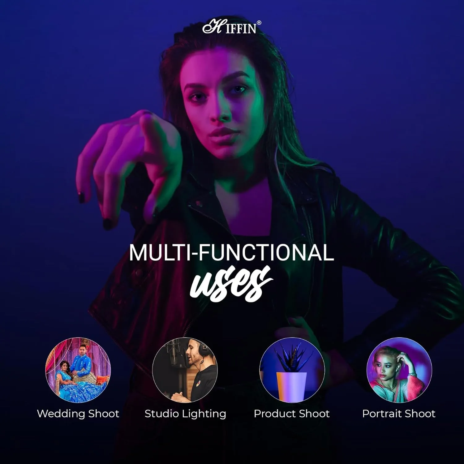 Portable RGB Light Stick LS188 for Live Streaming and Video Content.