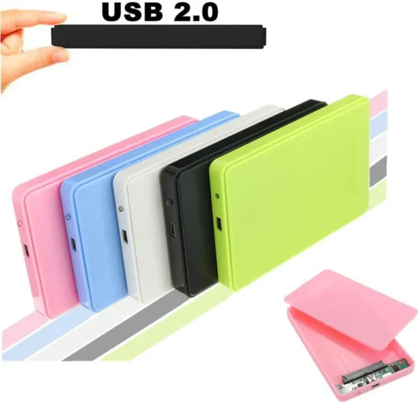 USB 2.0 External Enclosure Case for 2.5'' Disk Drive – Durable design