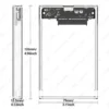 External Hard Drive Case – Transparent SATA to USB 3.0 Enclosure