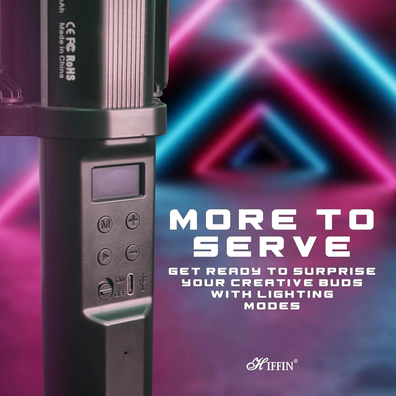 LS188 Adjustable RGB LED Stick for Professional Videography.