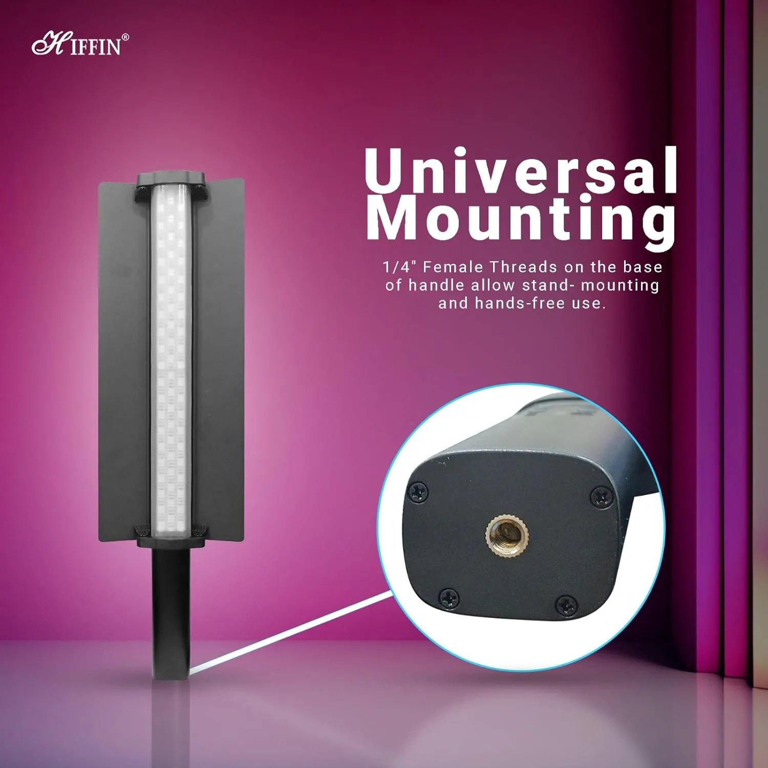 Portable LS188 RGB LED Wand for Personal Branding Projects.