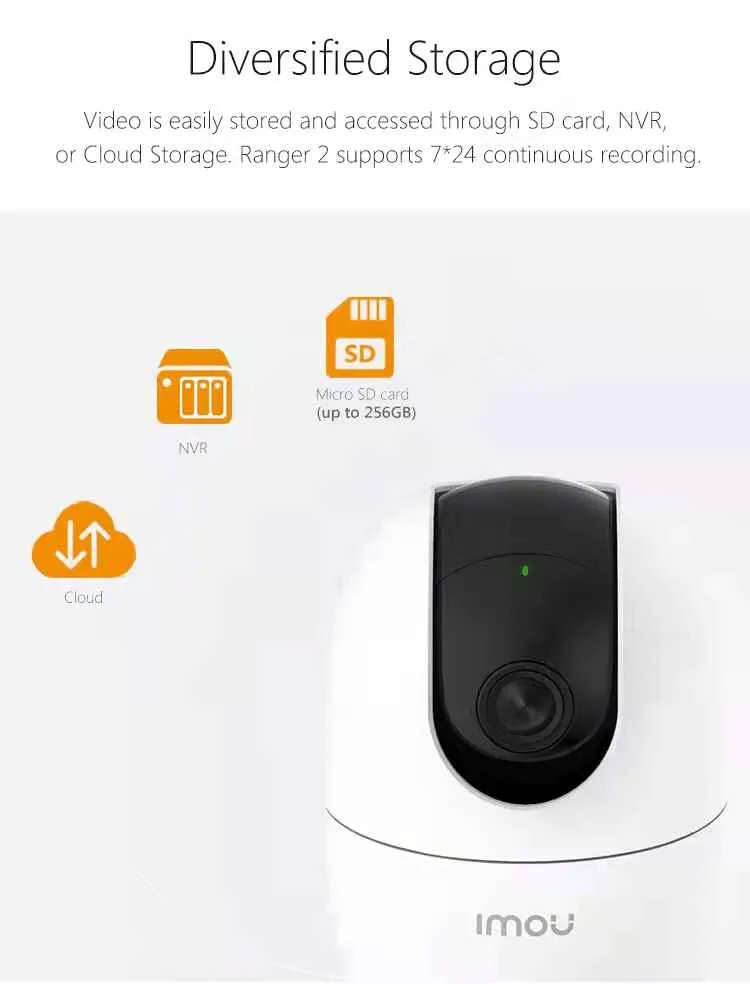 360° Coverage Security Camera IMOU Ranger 2 for Home Use