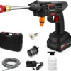 Cordless 48V electric pressure washer gun with multi-function nozzle
