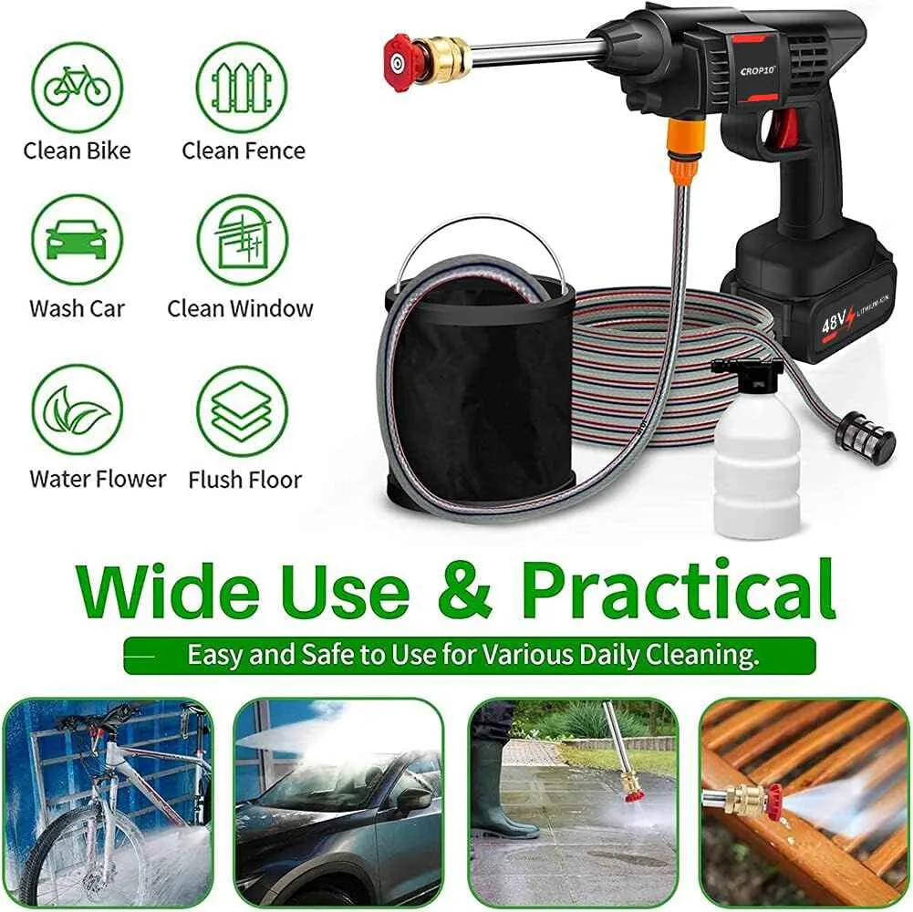 48V electric pressure washer for versatile cleaning tasks