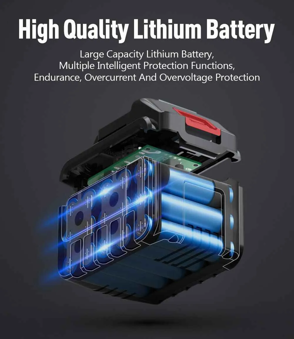 Cordless pressure washer gun with adjustable high-pressure nozzle