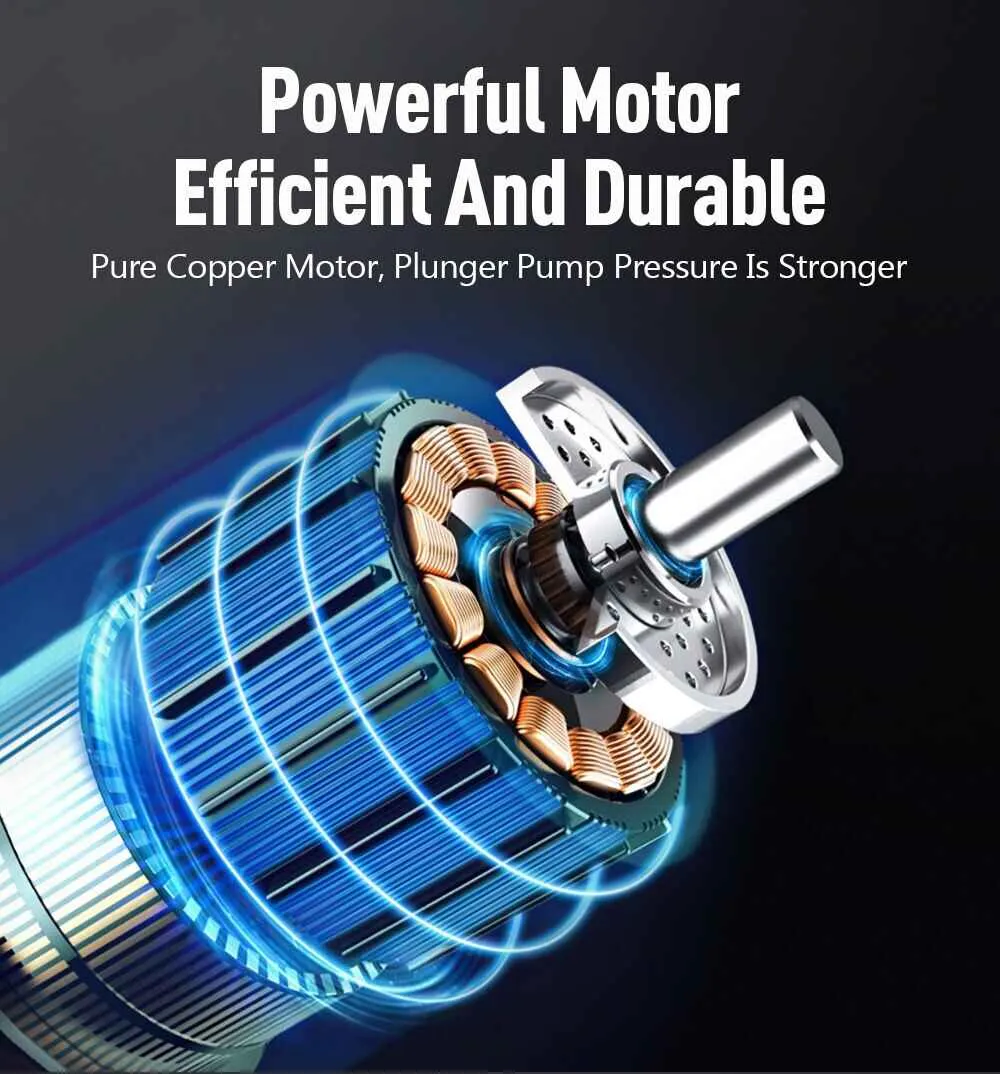 Portable car washing pressure washer with durable design