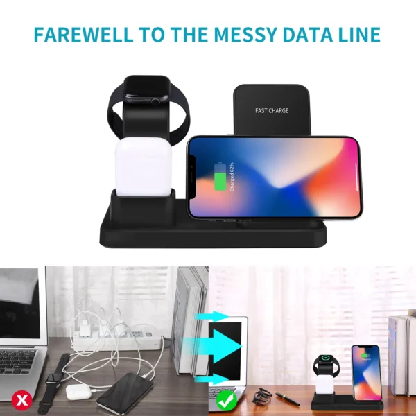 Fast Wireless Charging Dock with 12V Input Q12.