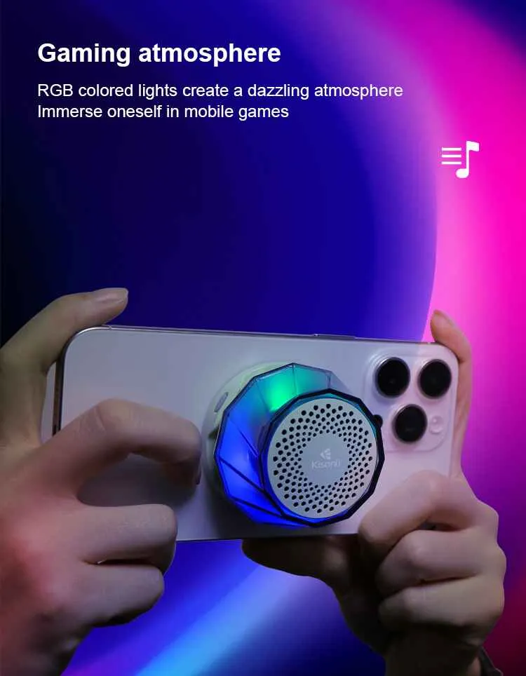 Kisonli Q6F Mini Speaker with Magnetic Attachment
