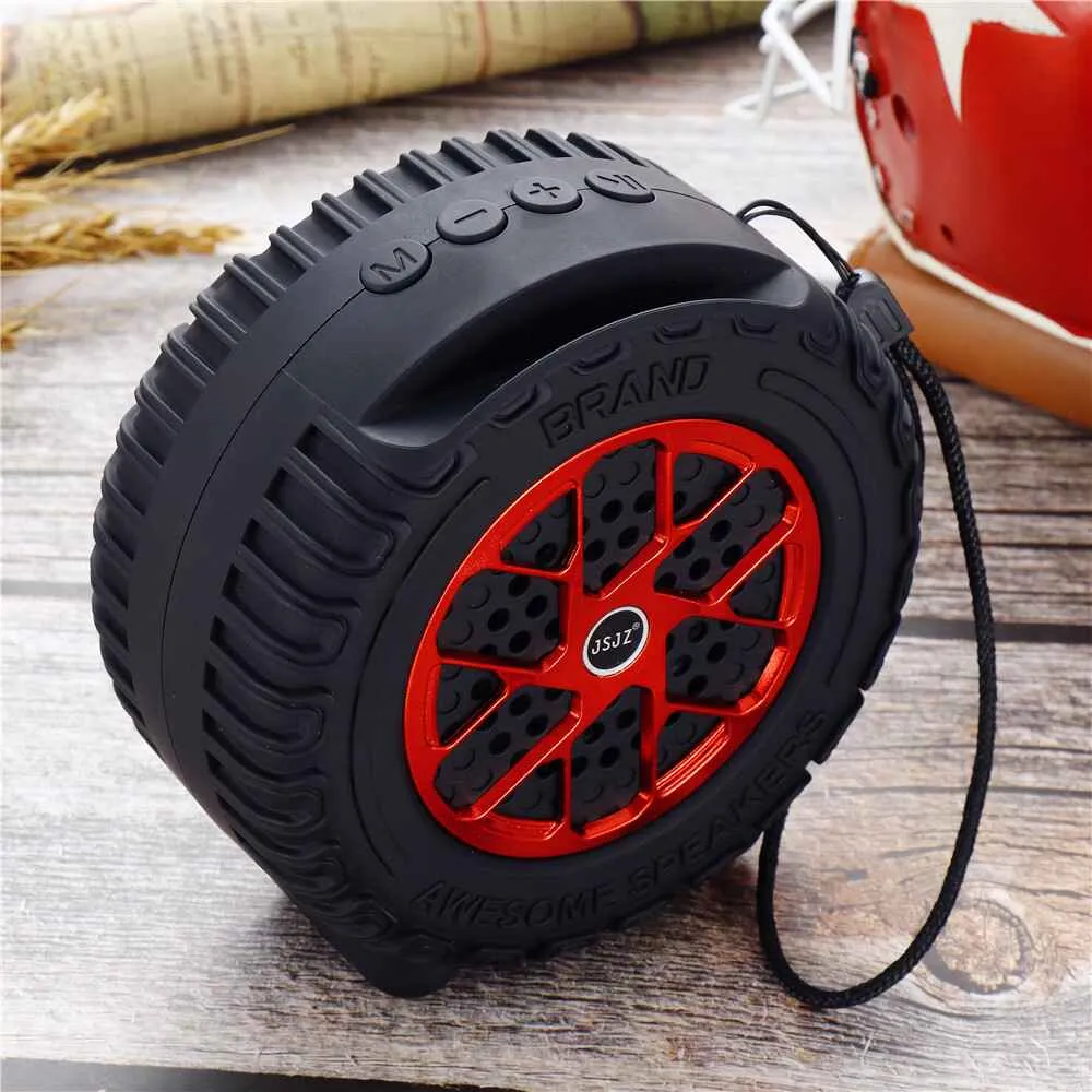 JZ-200 portable mini woofer with FM and Bluetooth support.