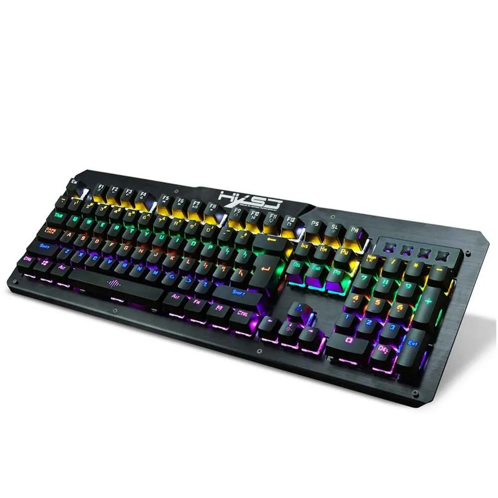 Ergonomic USB Mechanical Keyboard HXSJ 2600 for Gamers