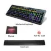 LED Backlight HXSJ 2600 Gaming Keyboard with RGB Effects