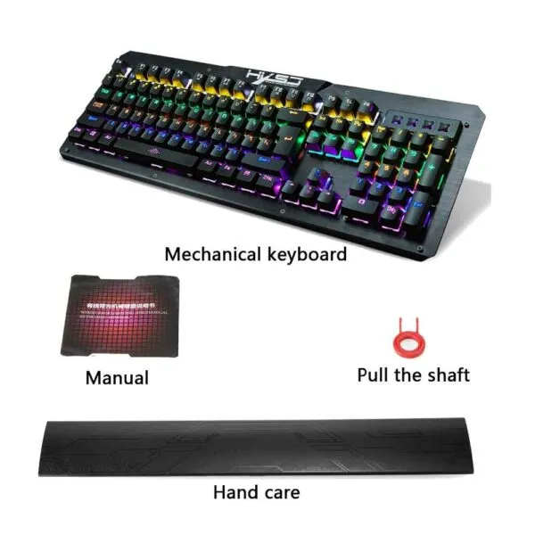 LED Backlight HXSJ 2600 Gaming Keyboard with RGB Effects