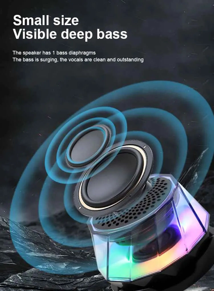 Lightweight and Portable Kisonli Q6F Bluetooth Speaker
