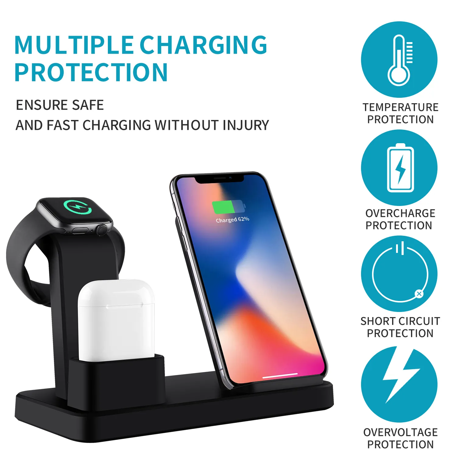 Universal Wireless Charger with Fast Charging Q12.