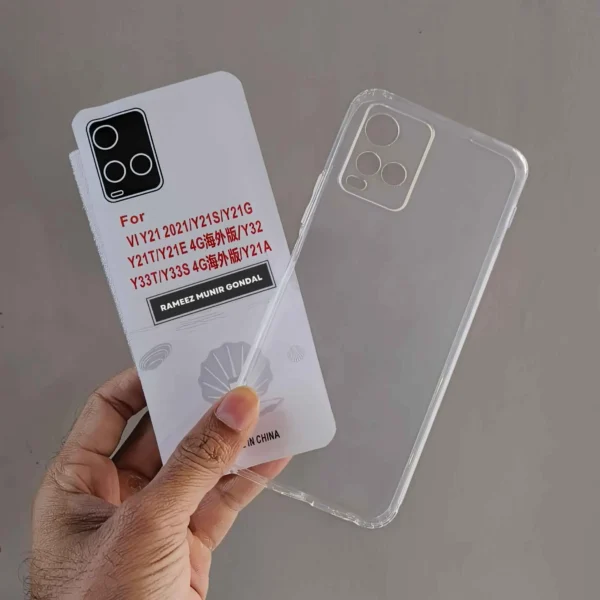 Slim Fit Transparent Vivo Y21S Back Case