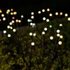 Solar-powered starburst firefly lights for outdoor decor