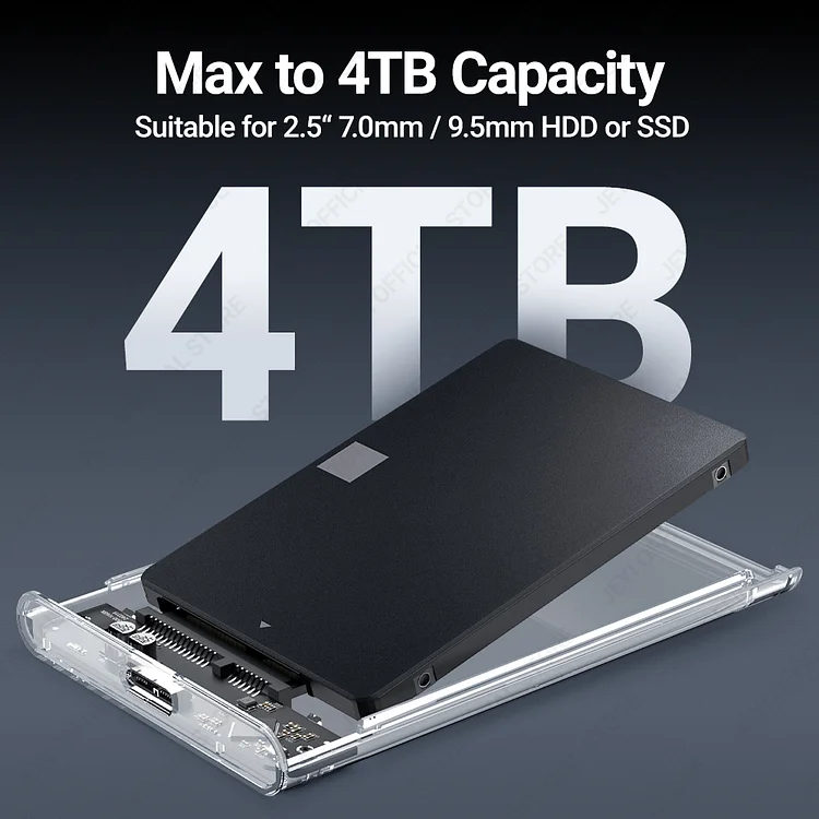 Transparent SATA HDD Case – USB 3.0 Connection for Fast Data Access