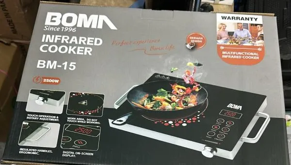 Boma BM-15 Electric Infrared Cooker Stove – Sleek design with powerful 2500W heating
