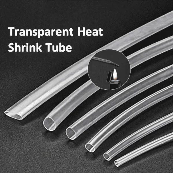 Heat Shrink Tube Transparent Pack of 1200 Pieces – Heatshrink Tube Insulation Tubing Wire Sleeve Boutique