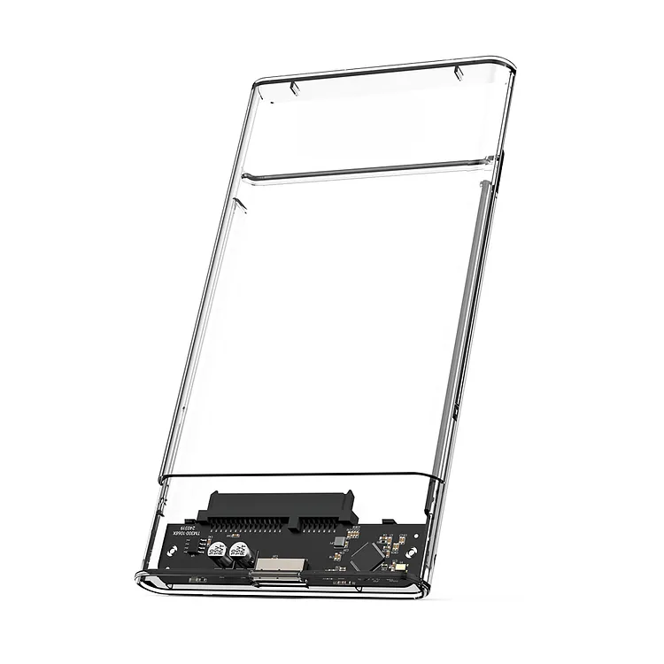 Clear 2.5'' External HDD Case with UASP Support for High-Speed Transfer