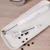 USB rechargeable whisk for milk frothing and coffee blending
