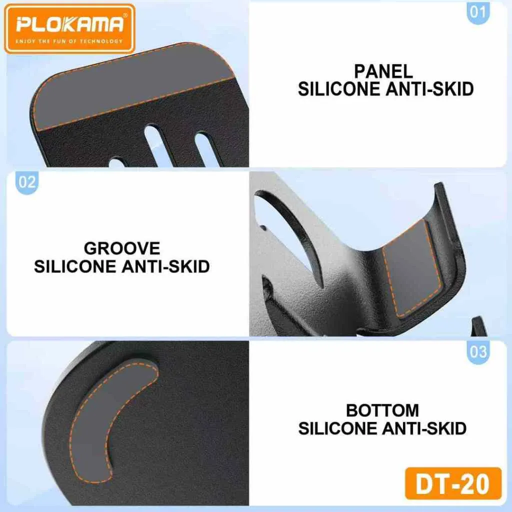 Durable Iron Phone and Tablet Holder for Desk