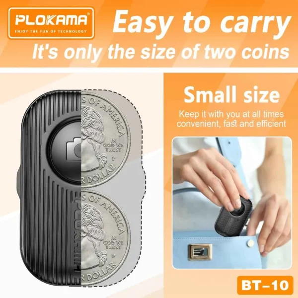PLOKAMA BT10 Bluetooth remote selfie shutter for smartphones