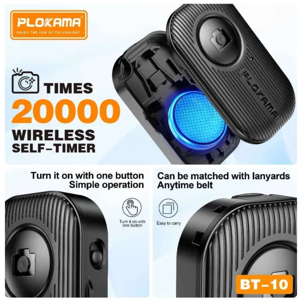 Universal Bluetooth selfie shutter for smartphone cameras