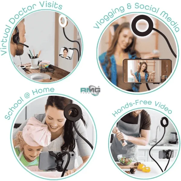 Selfie ring light for live streaming
