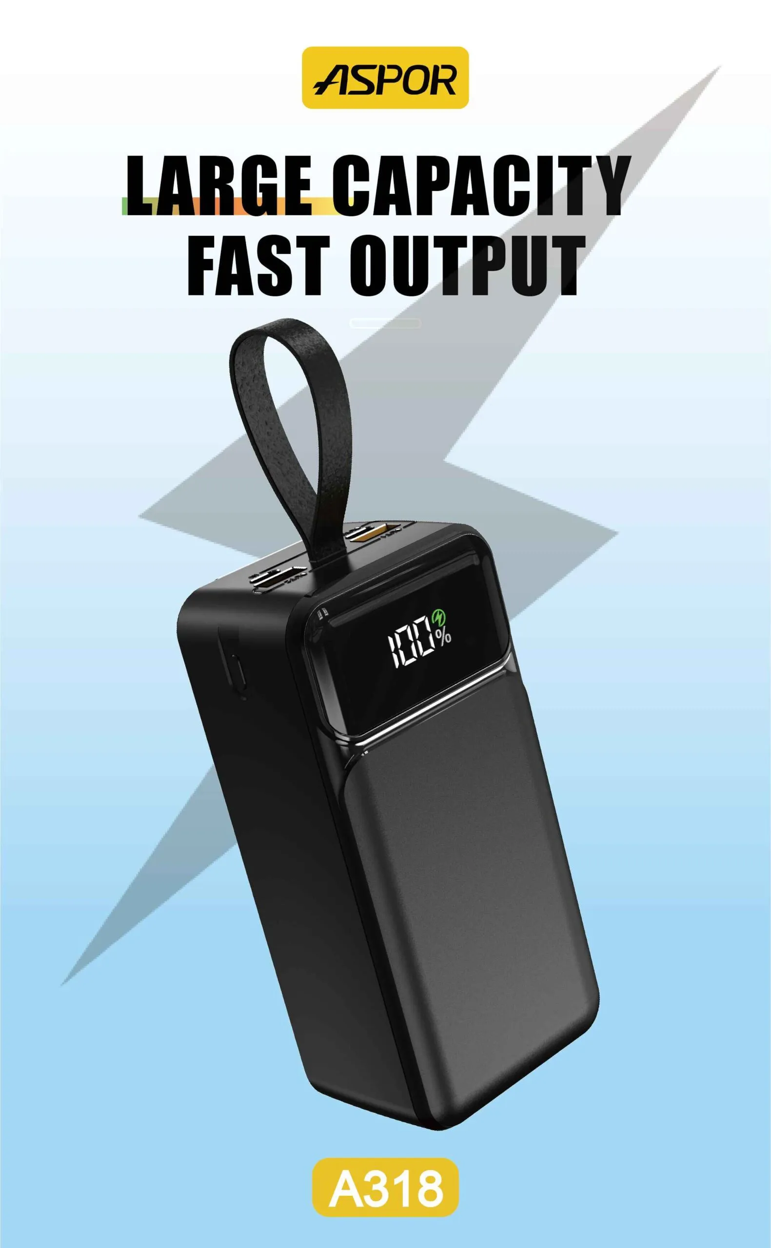 Portable Fast Charging Power Bank with 22.5W Output for Devices
