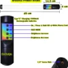 Adjustable bi-color light wand 3000K-6500K for photography and video.