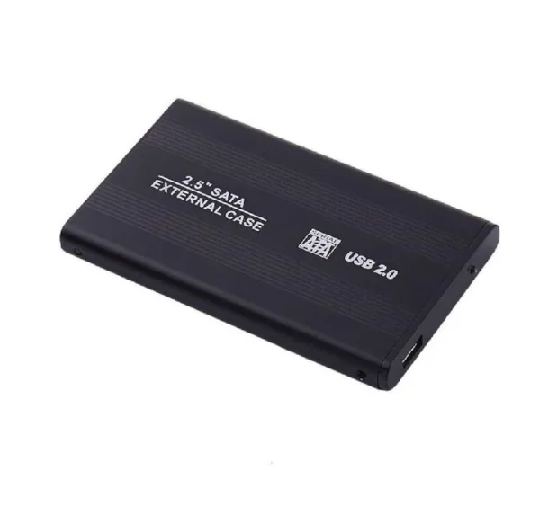 External 2.5" hard drive case – Lightweight and travel-friendly