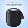 Wireless RGB LED Speaker for outdoor use.