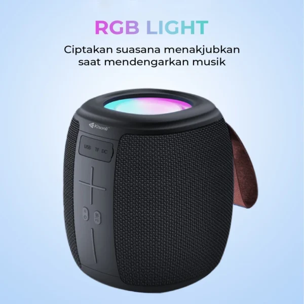 Wireless RGB LED Speaker for outdoor use.