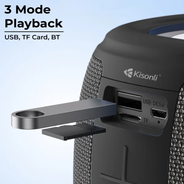 Kisonli Q16 LED Multifunction Speaker.