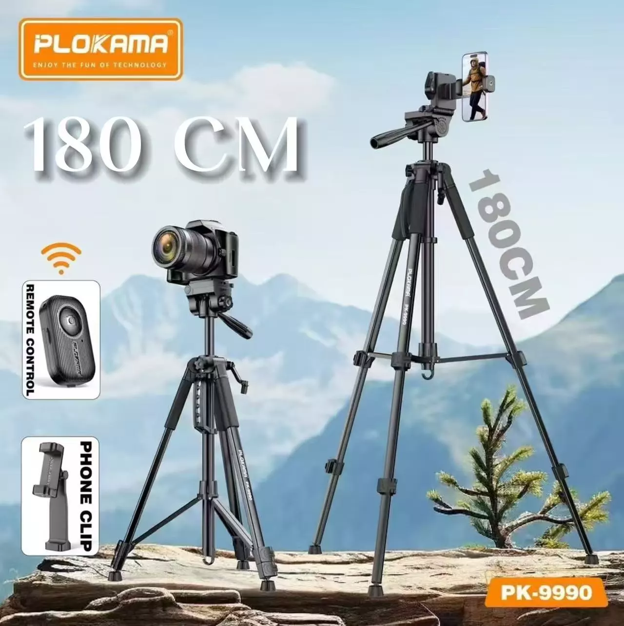 Lightweight Tripod for DSLR and Mobile PK 9990.