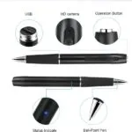 V8 Camera Pen with Hidden Video and Audio Recording Functionality