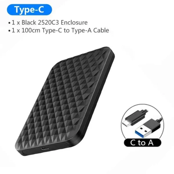 External HDD Enclosure with USB 3.0 for 4TB Storage