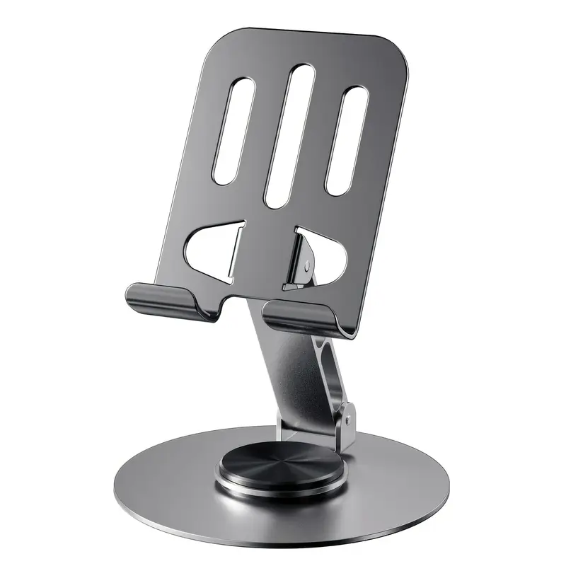Metal Mobile Phone and Tablet Holder with 360° Rotation